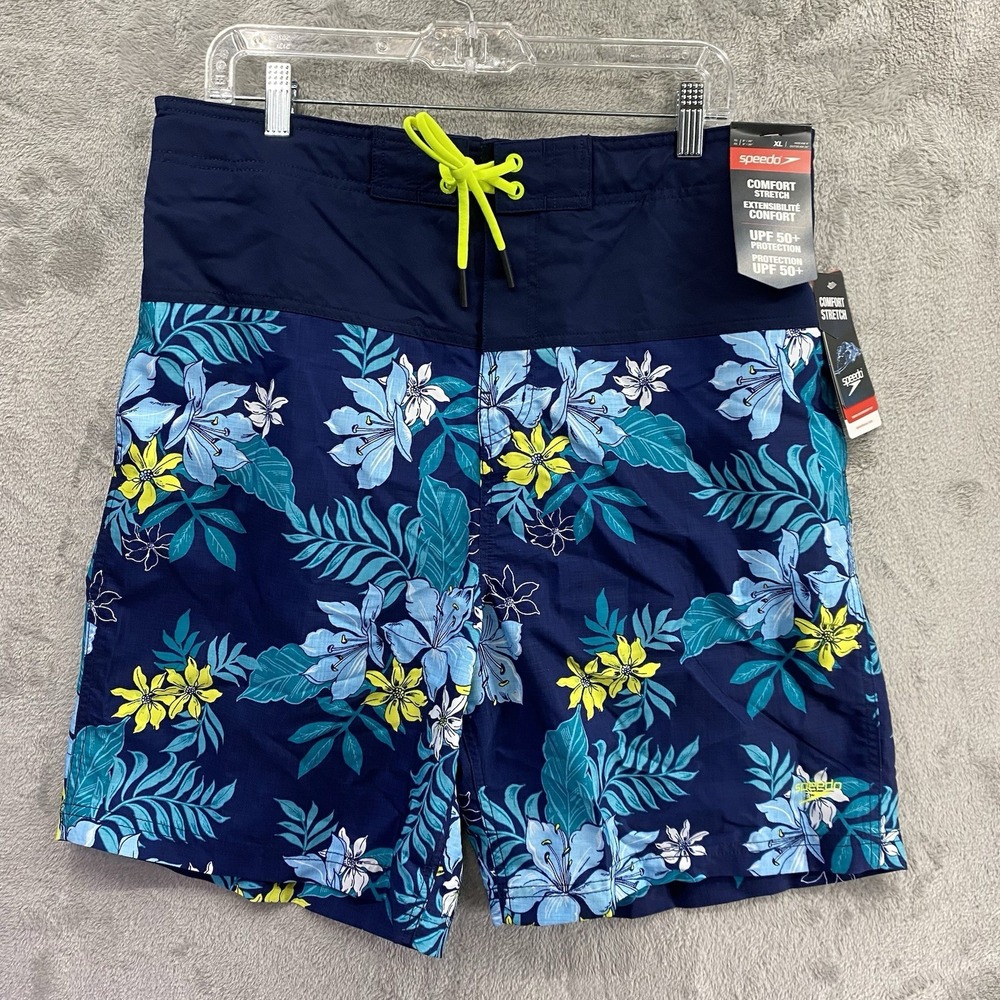 BNWT Speedo Swim Trunk Shorts Men's Size XL Bondi Brief Boardshorts - UPF 50+